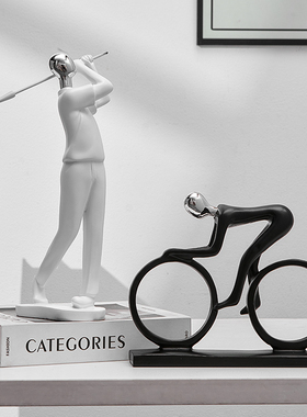 现代简约运动人物客厅摆件202z4新款创意家居酒柜电视柜书房装饰