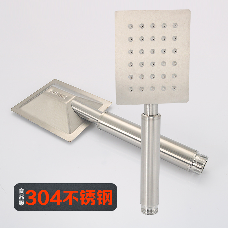 304不锈钢手持花洒头 淋浴增压喷头热水器卫生Q间莲蓬头大出水家