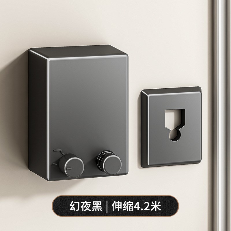 隐形晾衣绳阳台晾衣晒衣钢丝绳室A内免打孔伸缩绳架晾衣神器晾衣