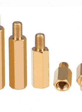 M3+6加长六角铜柱单头铜柱支撑柱*47x50x55x60x65x70x75x80x100mm