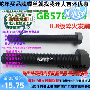 120 全牙螺纹外六角螺丝栓M42M48 100 GB5783