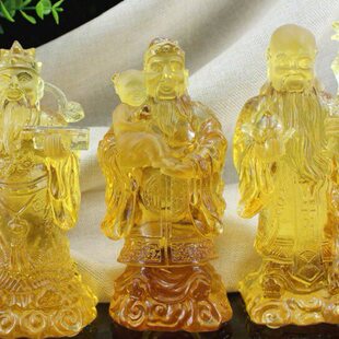 一尊 健康长寿保平安送长辈 PT福禄寿大FML00169 古法琉璃B