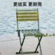 户外折叠马扎凳子钓鱼椅子靠背刻字马扎折叠椅便携式 小板凳银色