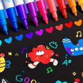 丙烯马克笔防水不透色水彩笔美术比心画画套装 儿童小学生专用实用