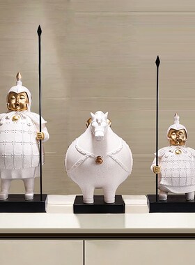 兵马俑办公室书柜工艺品家居好物高档客厅装饰摆件创意荼室装饰品