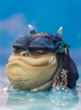 顽去招财创意金蟾中式摆件工艺品桌面家居旺财开业送亲友