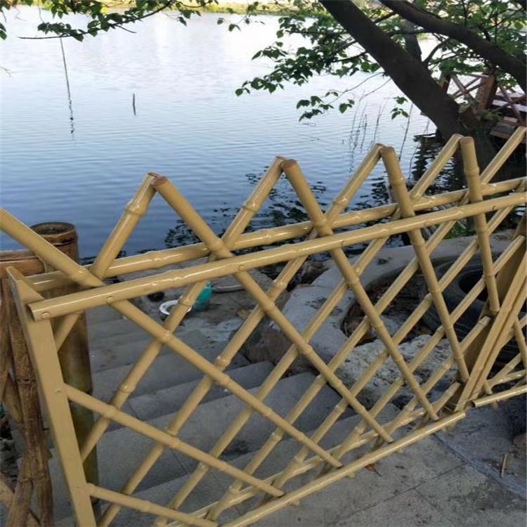 不锈钢仿竹护栏庭院菜园竹节栅栏景观园林绿化仿竹子围栏篱笆栏杆