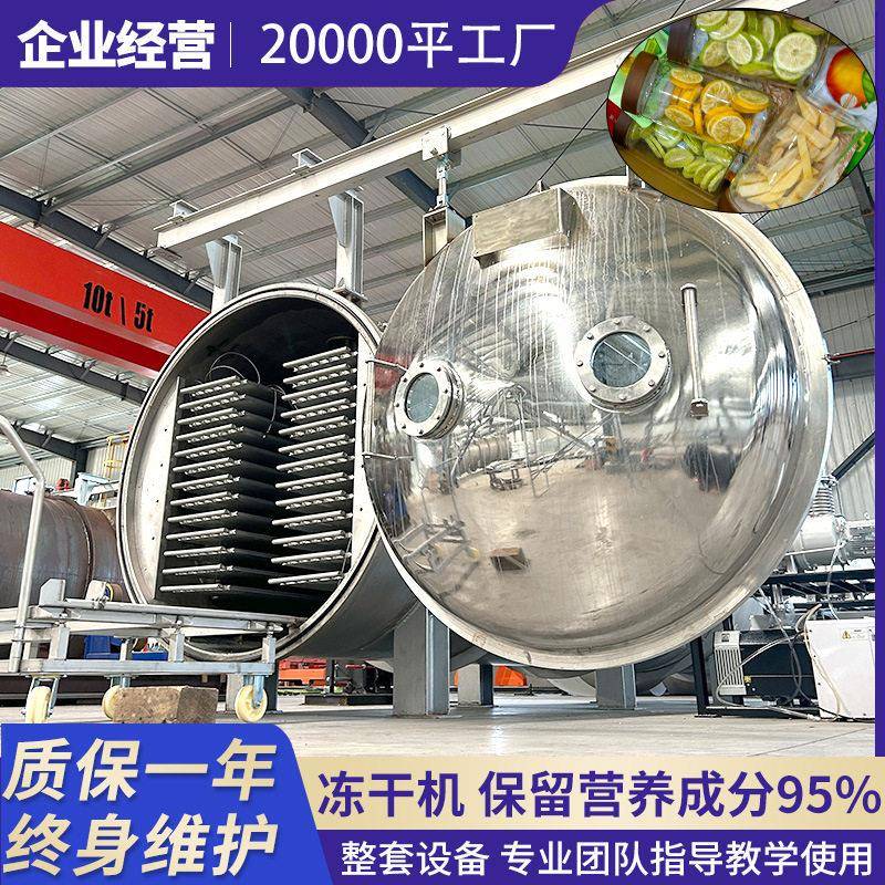 芦荟冻干机锁鲜留营养真空冷冻干燥机提纯化妆品冻干设备智能化