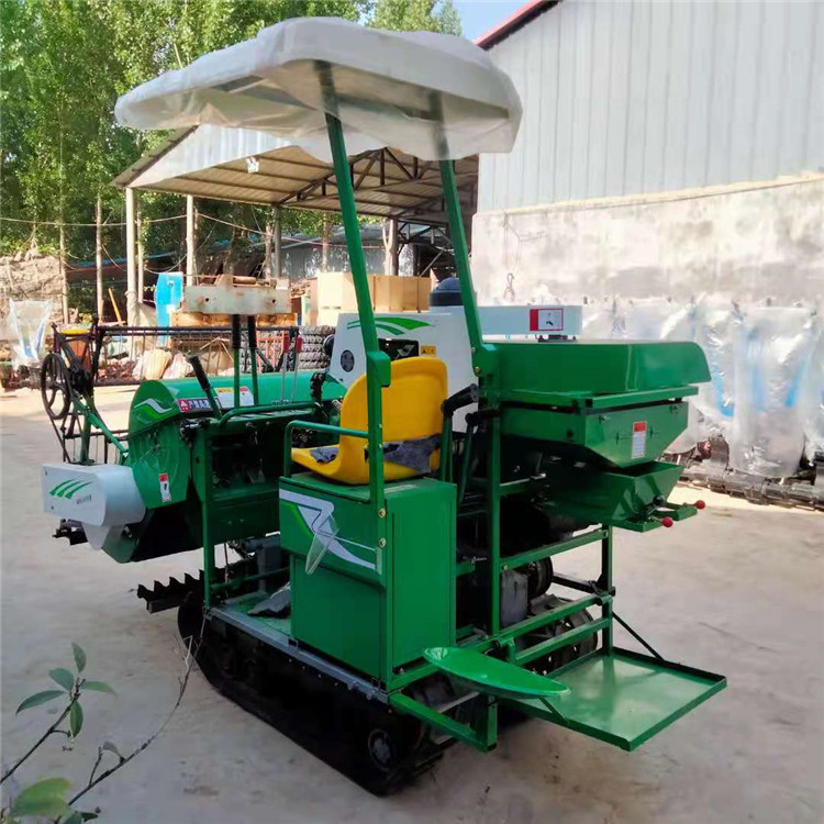 农业机械 4LZ-1.0A小麦水稻联合收割机  25HP1.2米割幅履带收割机