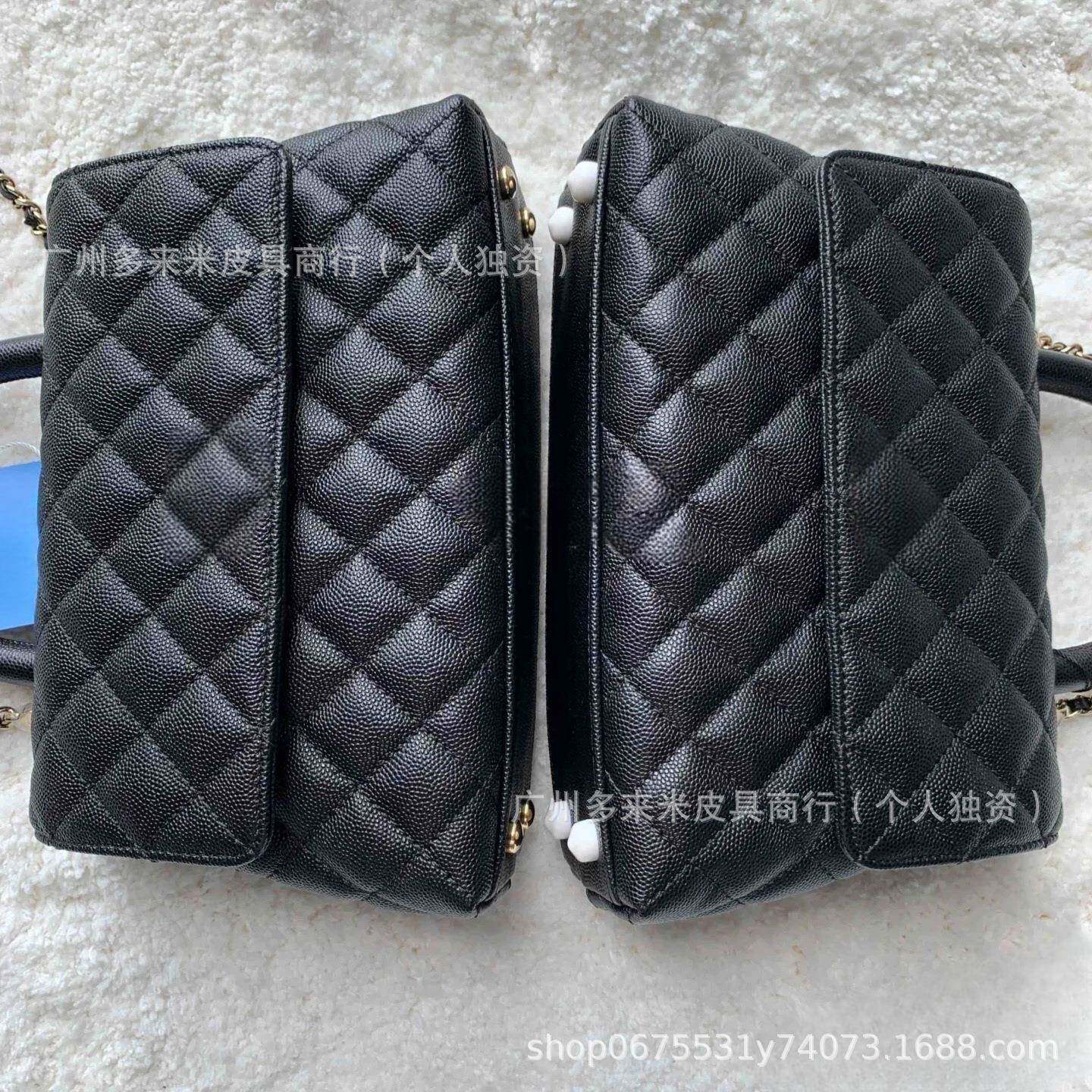 新款handle蜥蜴手柄荔枝纹单肩斜挎链条手提包cf憨豆包方胖子mini