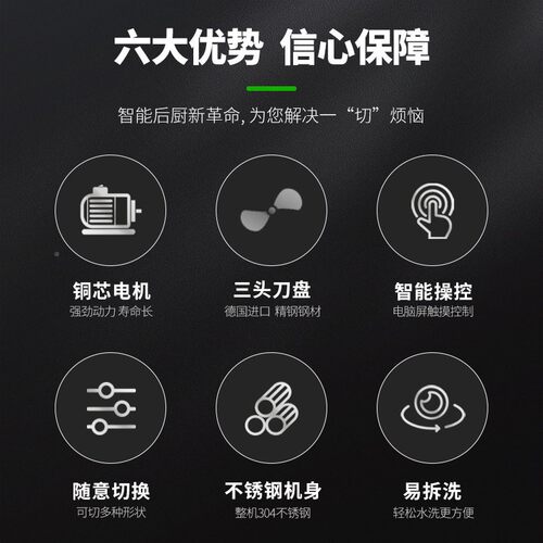圣托大型能菜机切多功STY-QT3能蔬菜切丁切切片智切丝机切段机STY