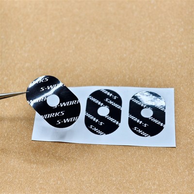 公路车碳纤维轮组法嘴气嘴装饰贴纸