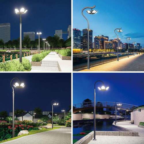 户外小区花园铝型材庭院灯公园别墅景区LED路灯市政荷花景观灯