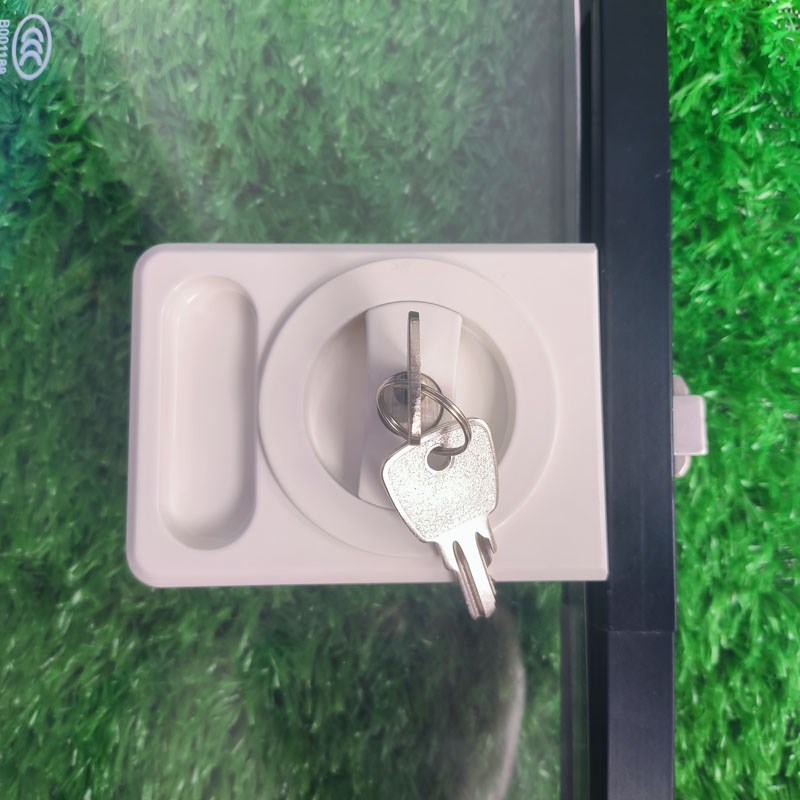 1618极e窄推拉门锁移门厨房带钥匙卫生间阳台玻璃铝合金无把手门