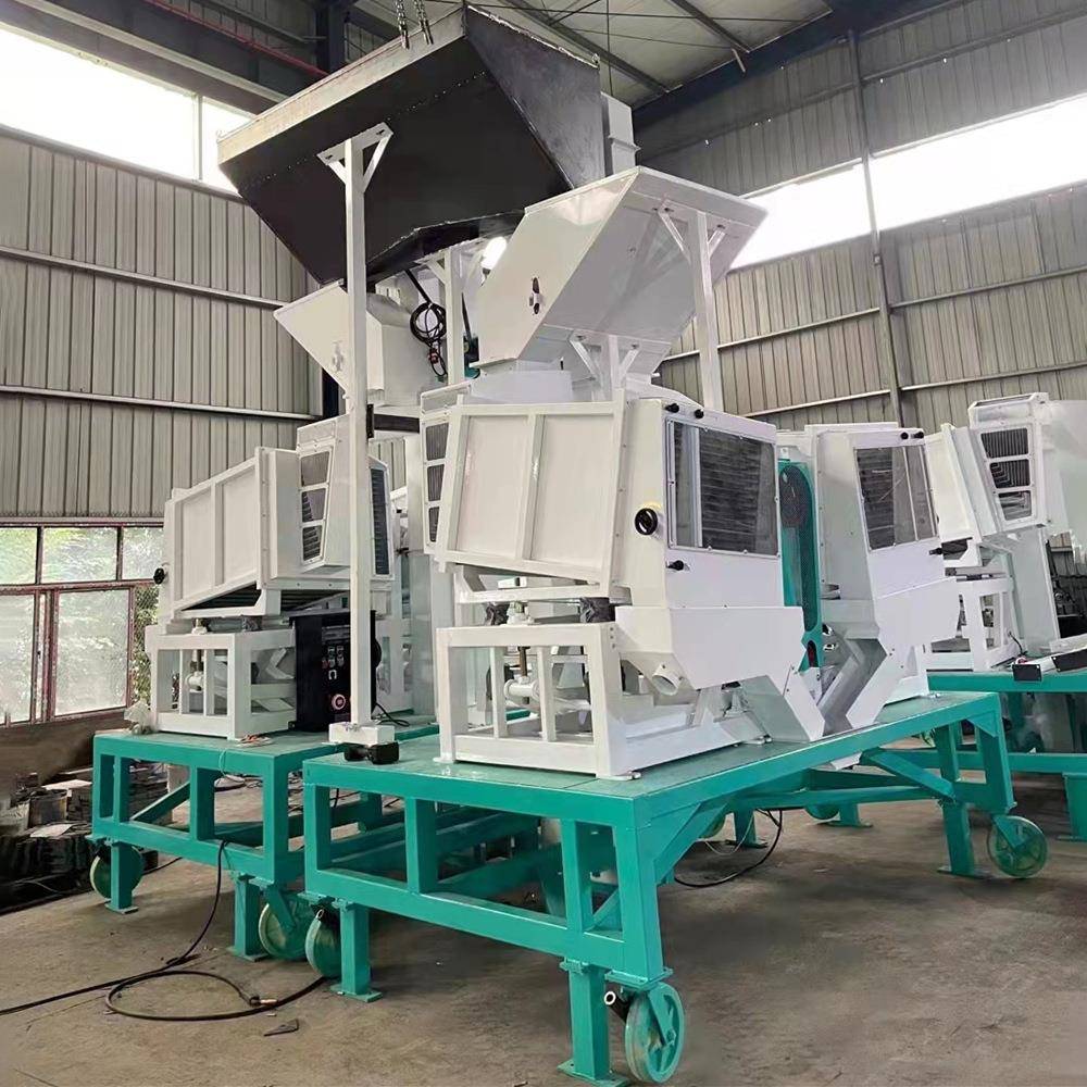 谷糙筛分离机大型米厂粮库清粮筛30-50吨PLC触控粮食清理机稻谷