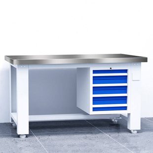 奕多美重型钳工台不锈钢桌面工作台车间维修桌1800 800mm单桌 750