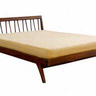 实木家具原木黑胡桃橡木床日式简约现代双人床北欧实木床婚床定制