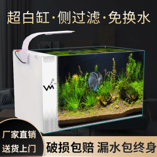 客厅家用迷你小中型生态创意水族箱超白侧L滤免换水懒人自循环鱼