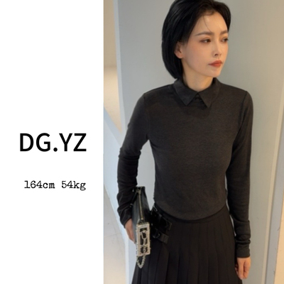 【樱子家】2939F新款时尚百搭小翻领长袖气质上衣