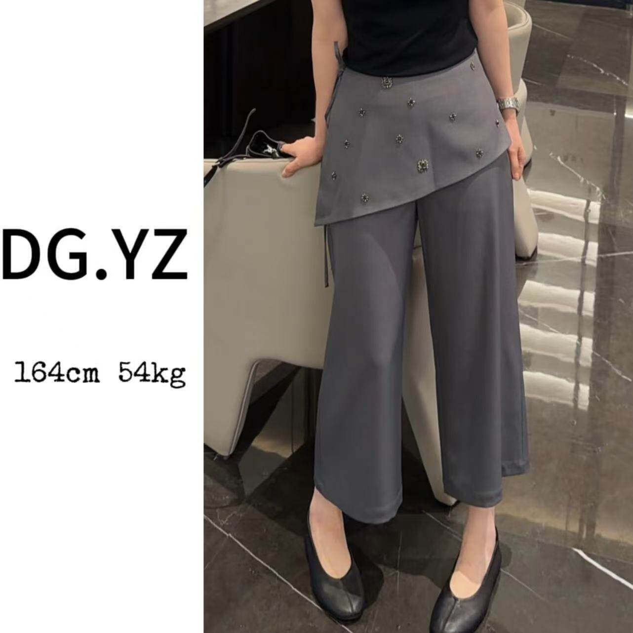 【樱子家】3540F屁帘不规则裙裤时尚百搭八分裤