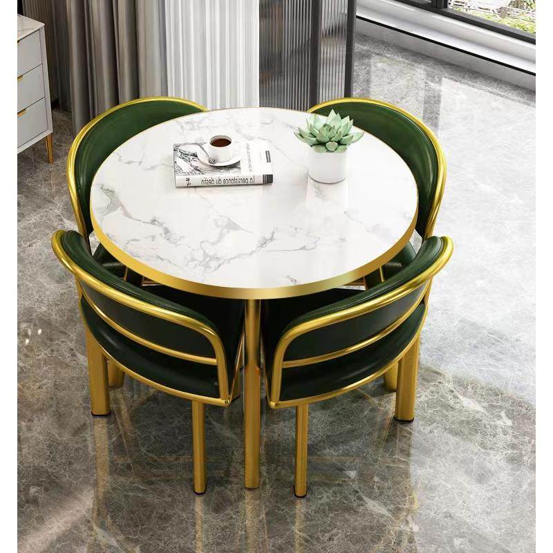 轻奢洽谈桌椅组合休闲区域接待小圆桌4S店谈判会客一桌四椅可收纳,商业/办公家具,商用休息区家具,淘宝优惠券,粉丝福利购,淘宝优惠卷