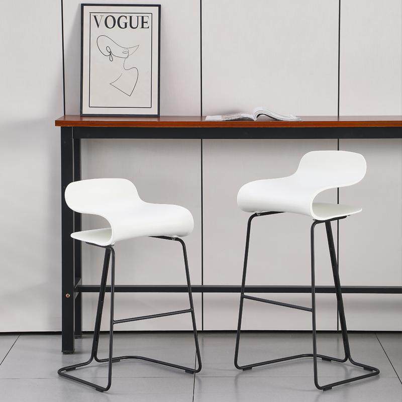 北欧简约吧椅现代极简塑料靠背吧台椅家用铁艺设计师创意高脚凳子,住宅家具,家用高脚椅,淘宝优惠券,粉丝福利购,淘宝优惠卷