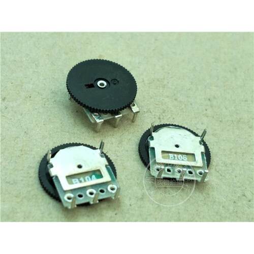 乌轮拨盘单联电位计B100K B1M B105 14MMX1MM