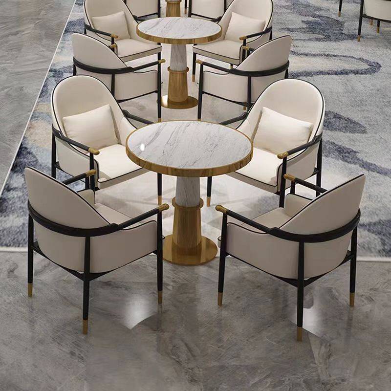 需定制售楼处部新中式洽谈桌椅酒店会所茶楼接待一桌四椅样板房休