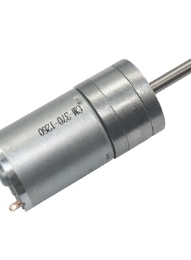 25GA370直流减速电机12V 6V24V低速正反转大扭力齿轮减速马达长轴