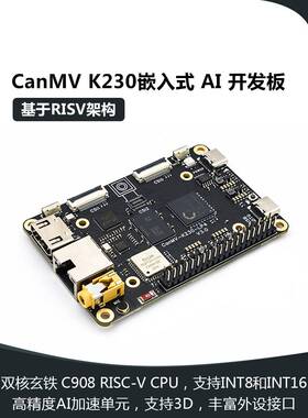 K230开发板Canmv Ai主板摄像头视觉识别Risc-V双核6Tops及其他效