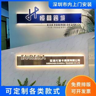 需定制门头铁艺灯箱创意LED发光灯箱挂墙式广告牌招牌店铺镂空灯