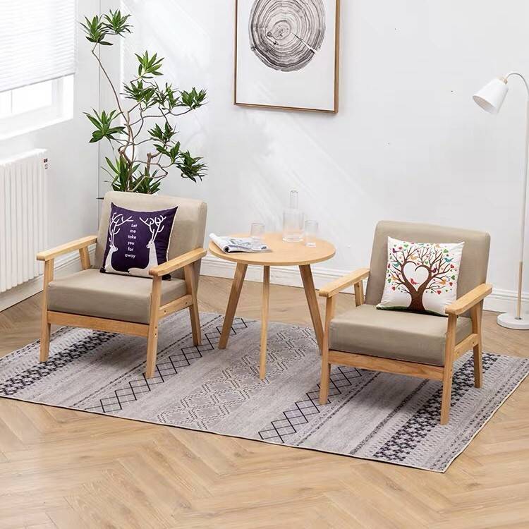 需定制阳台休闲 一桌两椅酒店民宿卧室茶桌椅组合三件套装休息区