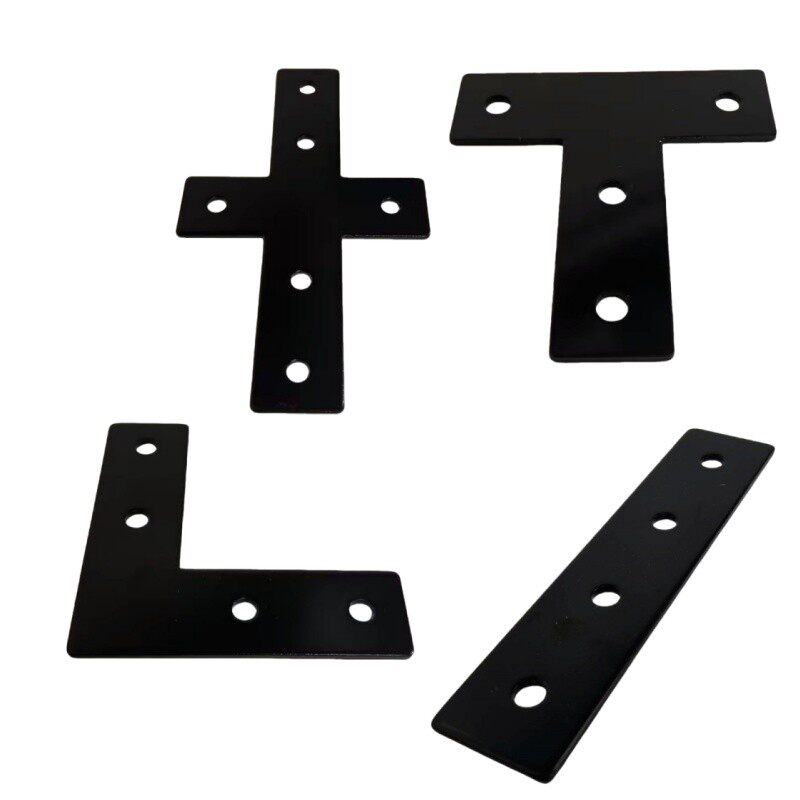 需定制铝型材直角件L型T型十字连接板外部连接片2020欧标3030/404