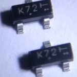 贴片N沟道MOS场效应管 2N7002-7-F 丝印K72 SOT23封装 20只3.38元