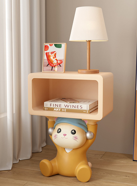 卧室可爱猫床头柜客厅大型落地摆B件创意家居儿童房装饰床边置物