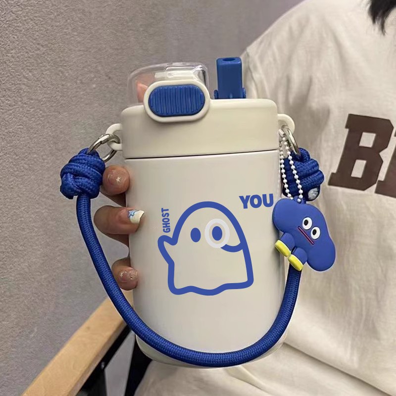 保温杯女生水壶大容量2023新款泡茶杯316可携式儿童U暖瓶带吸管杯