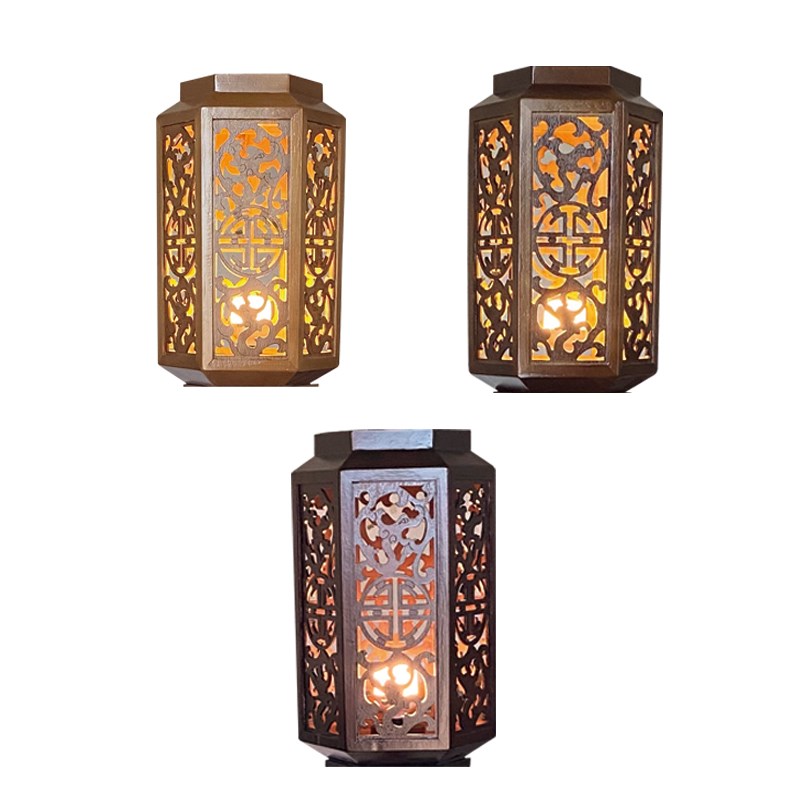 中式落地宫灯花架灯落地s摆件实木彷古旧明清古典茶楼摄影场景道