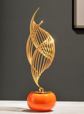 轻奢高档酒柜摆件电视柜玄关家居B装饰品办公室风生水起客厅高级