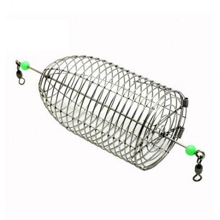 深海配件黄鸡不锈钢诱饵笼 南油 大青针鸡笼 打窝笼 钓鱼饵料笼
