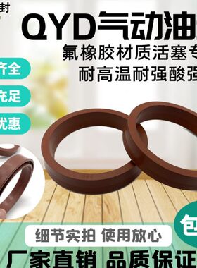 氟胶气缸活塞用密封圈 QYD40/50/63/80/100/125/160/200/250/320