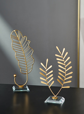 高档轻奢工艺品摆件北欧创意客厅电视柜酒柜玄Q关样板间装饰品摆