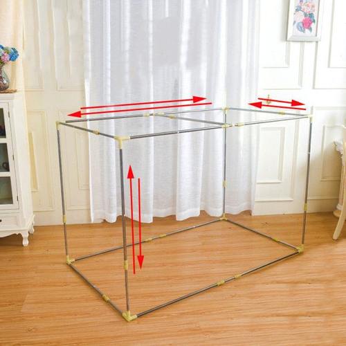 优质蚊帐架学生宿舍上下铺加粗加厚自由伸缩不锈钢家用蚊帐杆床架