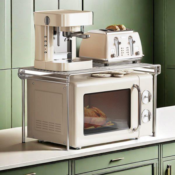 304不锈钢微波炉架子厨房置物架台面烤箱收纳架储物架锅架分层架,厨房/烹饪用具,微波炉置物架,淘宝优惠券,粉丝福利购,淘宝优惠卷