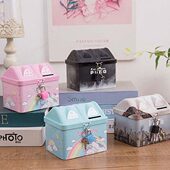 带锁不锈钢存钱罐密码 网红家用可存可取保险盒 箱大人用2022年新款