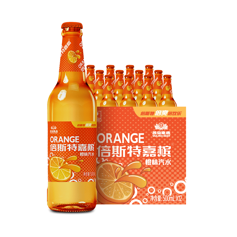 燕京倍斯特嘉槟果味汽水500ml