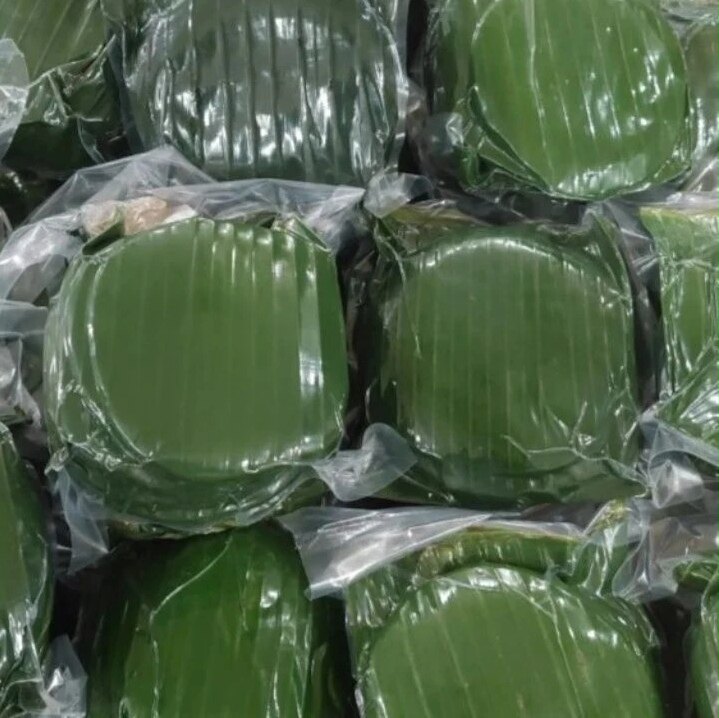 云南傣味紫糯米糍粑芭蕉叶粑粑手工粘糕年糕小吃真空袋装