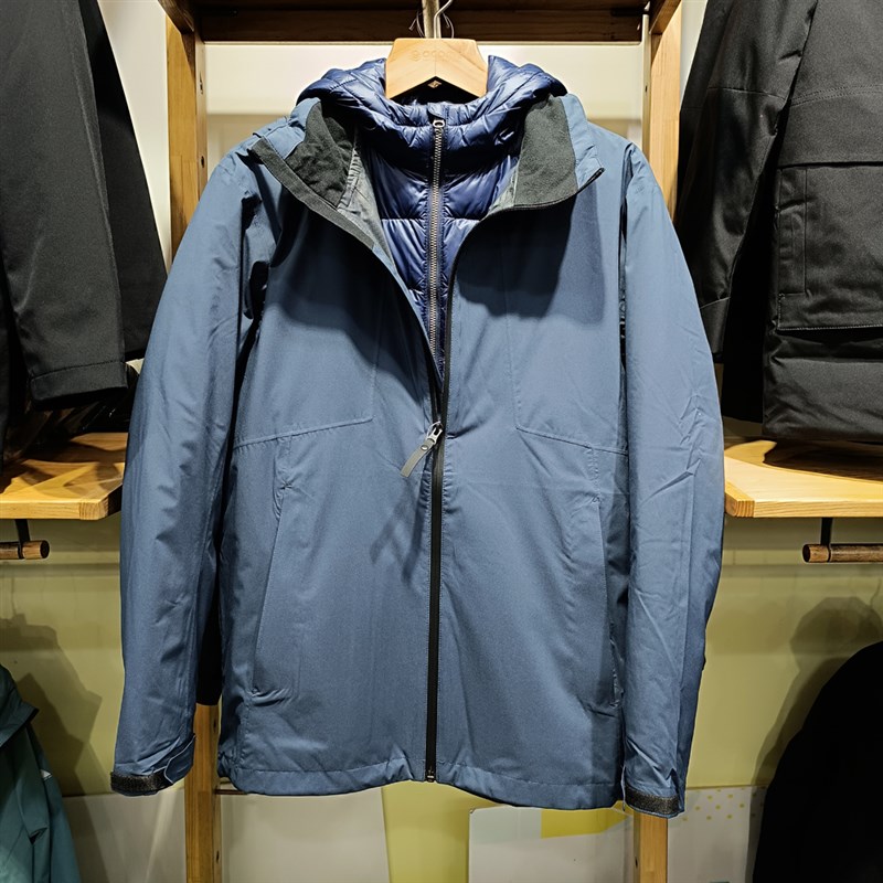 阿珂姆羽绒内胆冲锋衣两件套鹅绒内胆羽绒服防风防雨外套登山服