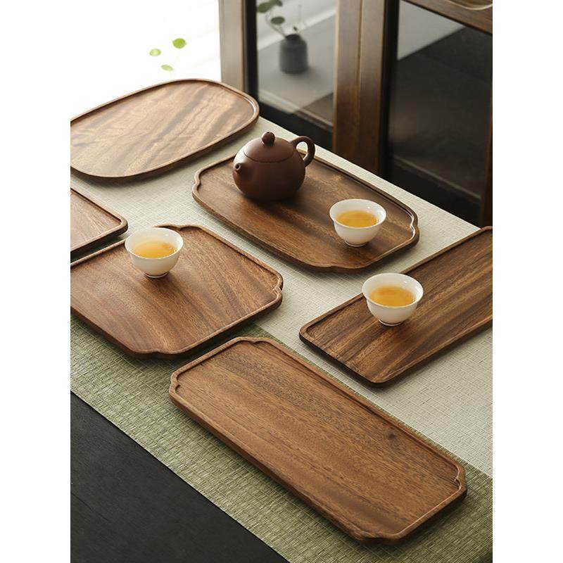 胡桃木杯垫茶盘家用实木托盘创意水果甜点餐碟盘长方形壶承干泡盘,餐饮具,茶盘,淘宝优惠券,粉丝福利购,淘宝优惠卷