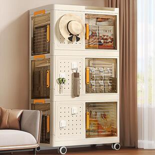 免安装学生书柜飘窗收纳柜零食书本收纳柜家用落地书架滑轮书箱
