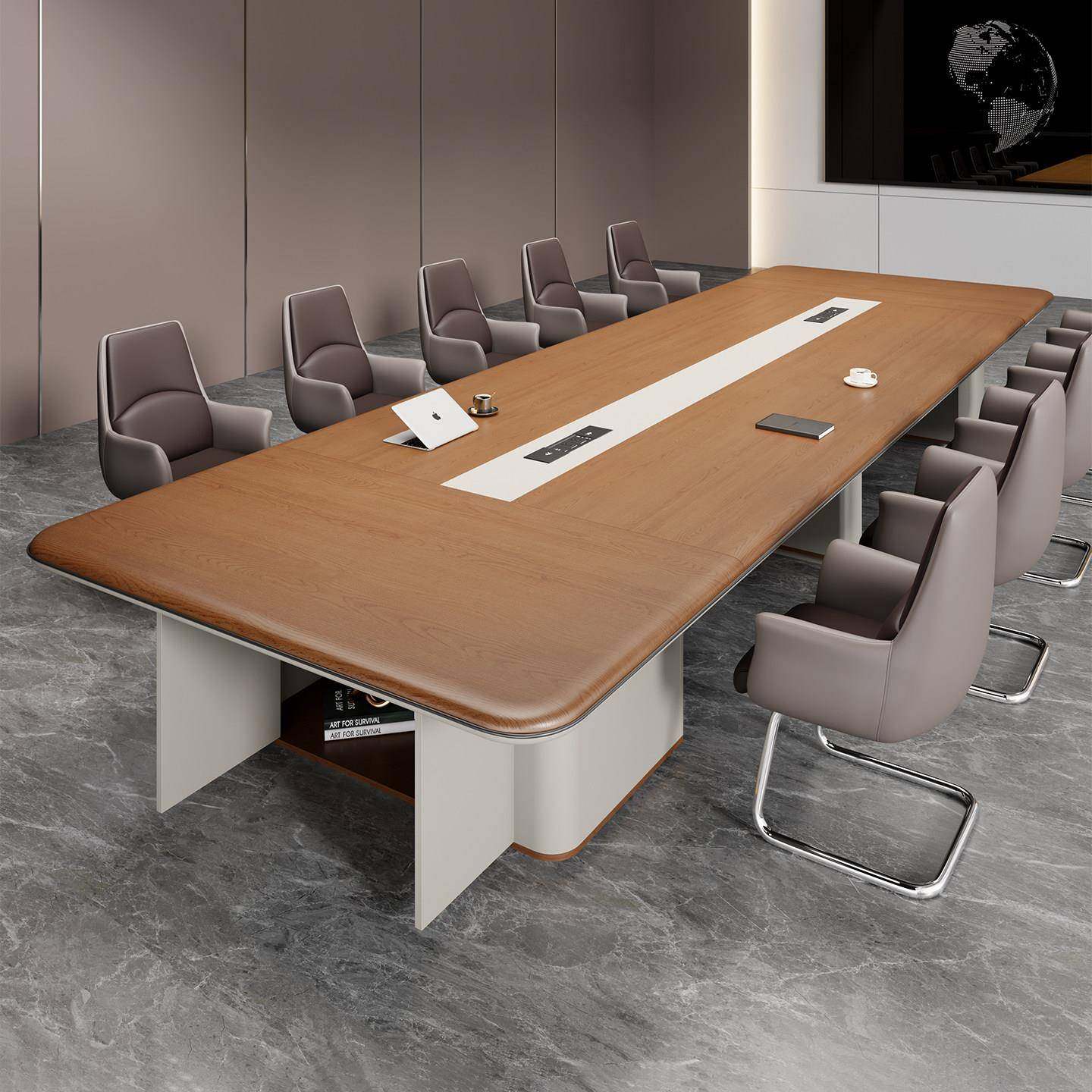 会议桌长桌简约现代大型长条桌培训接待桌洽谈会议室办公桌椅组合,商业/办公家具,会议桌,淘宝优惠券,粉丝福利购,淘宝优惠卷